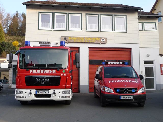 Einsatzfahrzeuge der Freiwilligen Feuerwehr Freiheit.
